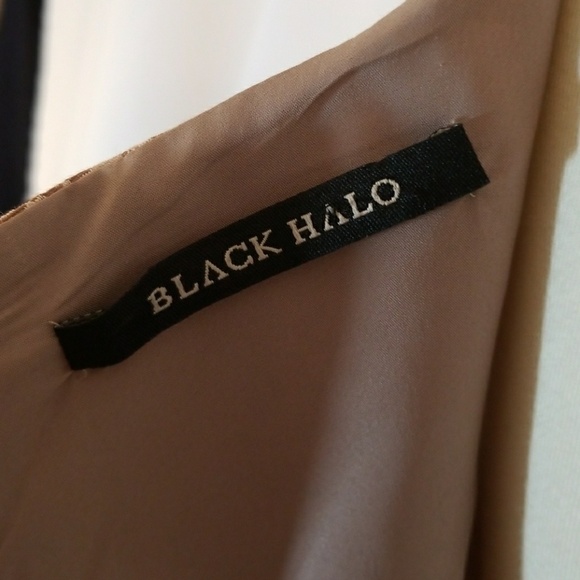 Black Halo Beige Textured Dress - Picture 7 of 8